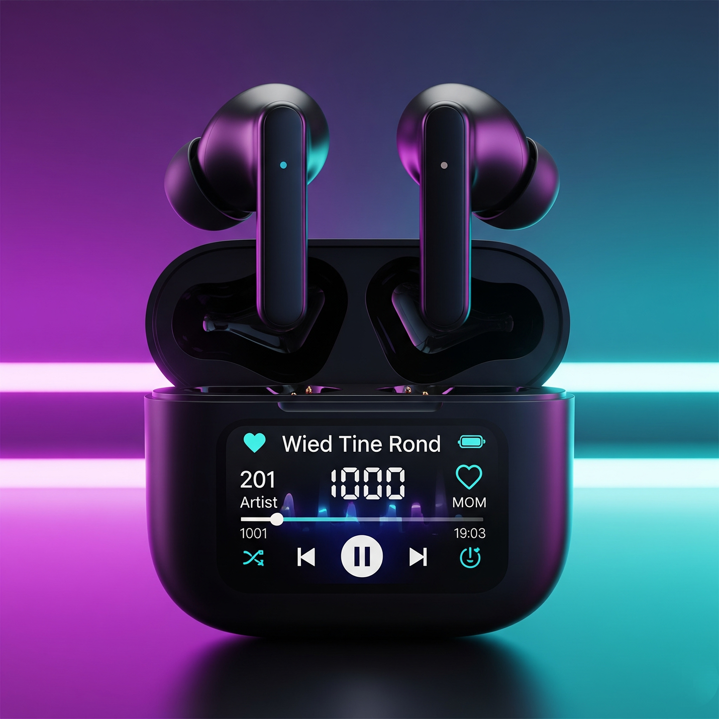 A9 Airpods Pro 2 – Active Noise Cancellation (anc) & Environmental Noise Cancellation (enc) | Touch Control | Wireless Earbuds With Charging Case