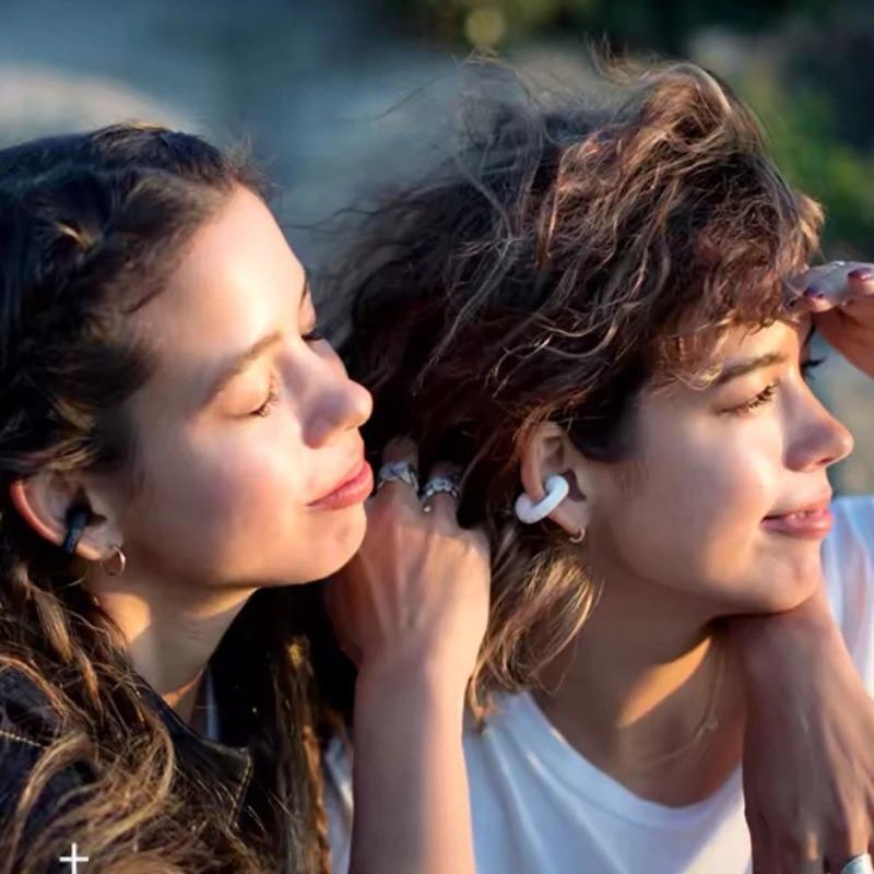 Arch Ambie Ear Cuffs | Bone Conduction Earbuds Ear Cuffs | Best Quality Earbuds Black/white (with Box) (random Colors)