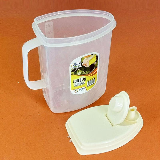 1-LITRE KITCHEN PLASTIC OIL JUG